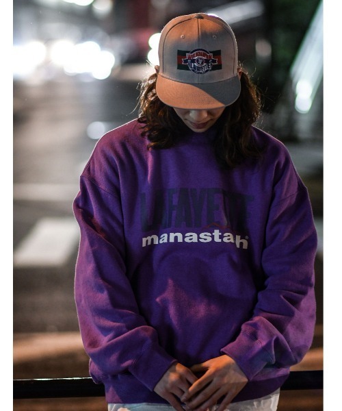 MANASTASH（マナスタッシュ）の「MANASTASH×LFYT/マナスタッシュ×エルエフワイティー　HEMP LOGO CREW SWEAT（スウェット・メンズ・ラベンダー/ブラック/カーキ・MEDIUM/LARGE/X-LARGE）」の18枚目の写真