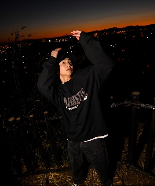 MANASTASH（マナスタッシュ）の「MANASTASH×LFYT/マナスタッシュ×エルエフワイティー　HEMP LOGO CREW SWEAT（スウェット・メンズ・ラベンダー/ブラック/カーキ・MEDIUM/LARGE/X-LARGE）」の21枚目の写真