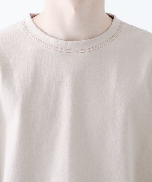 epnok(エプノック)の「ステッチワークロンT(Tシャツ/カットソー・メンズ・モカ/グレイッシュベージュ/グレイッシュブルー・SMALL/MEDIUM/LARGE)」の9枚目の写真