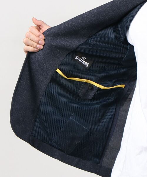 SPALDING（スポルディング）の「スポルティング　コラボセットアップ　ジャケット（テーラードジャケット・メンズ・ブルー・M/L/S）」の9枚目の写真