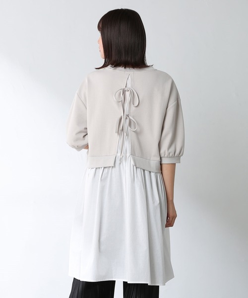 レイヤード風チュニック Lサイズ Honeys（ハニーズ）の「レイヤード風チュニック（チュニック
