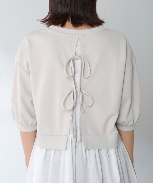 Honeys（ハニーズ）の「レイヤード風チュニック（チュニック・レディース・ブラック/モカ/ブルー系その他/グレイッシュベージュ・S/M/L）」の5枚目の写真