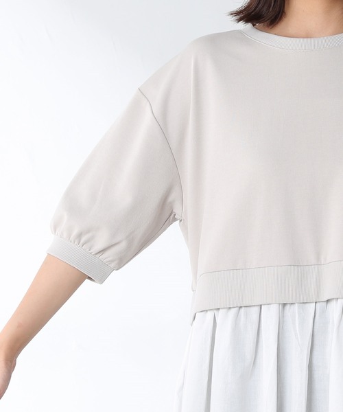 レイヤード風チュニック Lサイズ Honeys（ハニーズ）の「レイヤード風チュニック（チュニック