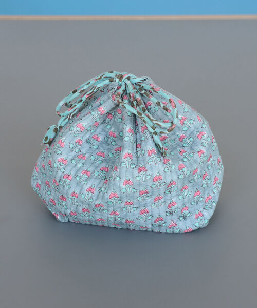 B:MING by BEAMS（ビーミングバイビームス）の「Rungta × B:MING by BEAMS / 別注 ランチポーチ（ポーチ・レディース・グレー/ブルー・ONE SIZE）」の2枚目の写真