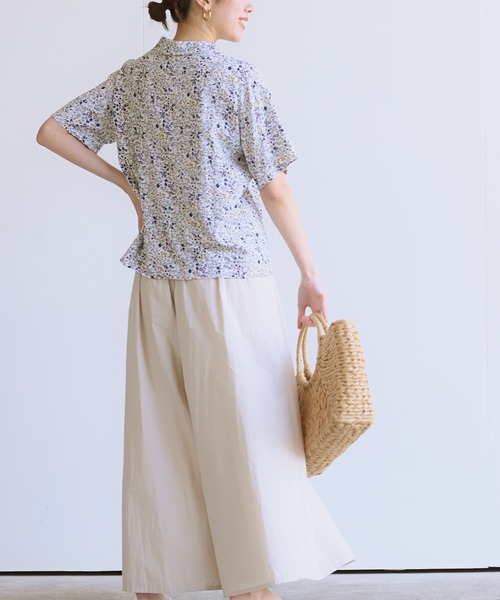 rps（アールピーエス）の「開襟シャツ（シャツ/ブラウス・レディース・オフホワイト/ブラック/ブラック系その他2/ミント/ピンク/グリーン・M）」の8枚目の写真