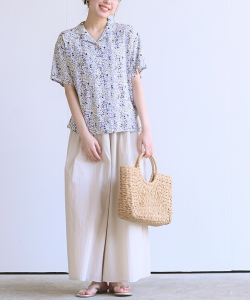 rps（アールピーエス）の「開襟シャツ（シャツ/ブラウス・レディース・オフホワイト/ブラック/ブラック系その他2/ミント/ピンク/グリーン・M）」の10枚目の写真