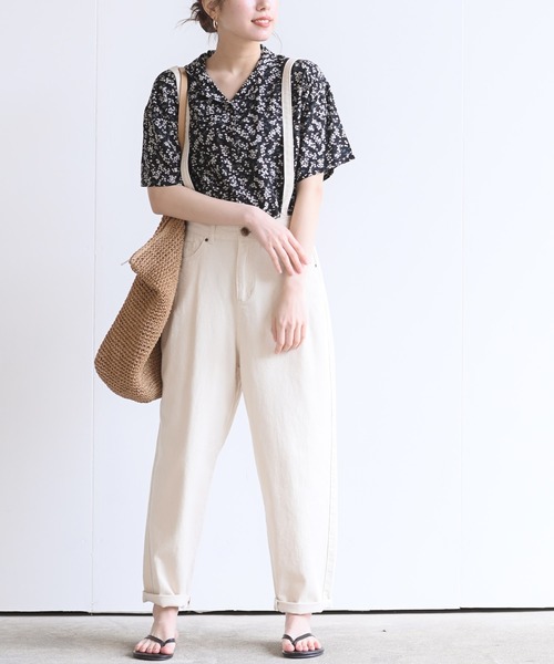 rps（アールピーエス）の「開襟シャツ（シャツ/ブラウス・レディース・オフホワイト/ブラック/ブラック系その他2/ミント/ピンク/グリーン・M）」の17枚目の写真