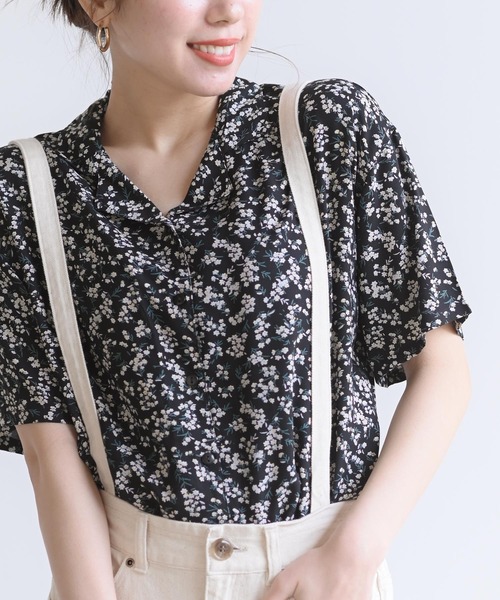 rps（アールピーエス）の「開襟シャツ（シャツ/ブラウス・レディース・オフホワイト/ブラック/ブラック系その他2/ミント/ピンク/グリーン・M）」の21枚目の写真