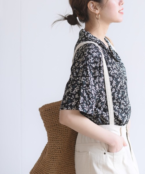 rps（アールピーエス）の「開襟シャツ（シャツ/ブラウス・レディース・オフホワイト/ブラック/ブラック系その他2/ミント/ピンク/グリーン・M）」の22枚目の写真