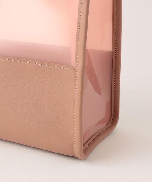 closet story（クローゼットストーリー）の「＜closet story＞TPU×FL コンビ トートバッグ（トートバッグ・レディース・ブラック/ライトピンク・FREE）」の7枚目の写真