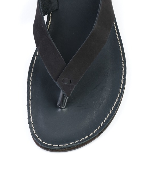 The DUFFER of ST.GEORGE(ザダファーオブセントジョージ)の「LEATHER SANDALS:メイドインジャパン 国産 鼻緒レザーサンダル(サンダル・メンズ・ネイビー/ブラウン・MEDIUM/LARGE)」の6枚目の写真