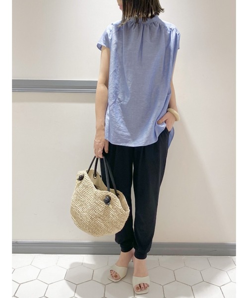 RIVE DROITE（リヴドロワ）の「楽ちん綺麗シルエット　カットソージョガーパンツ（その他パンツ・レディース・カーキ/ベージュ/ブラック・36/38）」の9枚目の写真