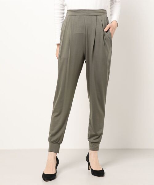 RIVE DROITE（リヴドロワ）の「楽ちん綺麗シルエット　カットソージョガーパンツ（その他パンツ・レディース・カーキ/ベージュ/ブラック・36/38）」の6枚目の写真