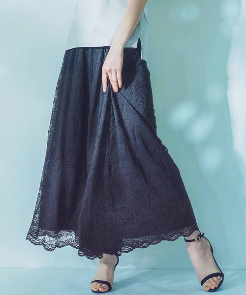 ｉｅｄｉｔ 吸汗速乾裏地付きのスカート見えシアーレースパンツ その他パンツ Iedit イディット のファッション通販 Zozotown