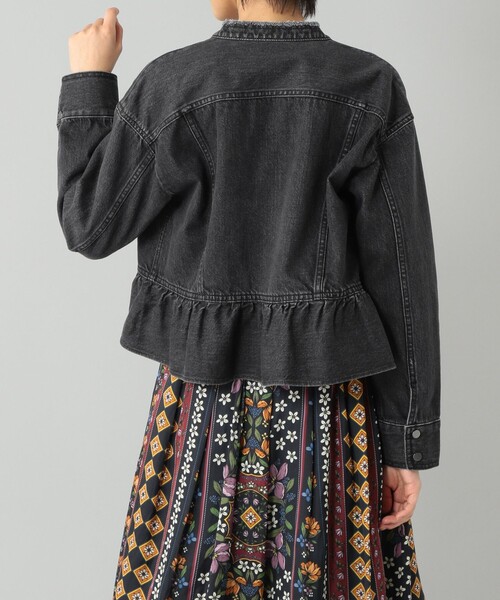 GRACE CONTINENTAL(グレースコンチネンタル)の「フリルヘムGジャン(デニムジャケット・レディース・ブラック・36)」の19枚目の写真