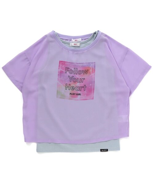 algy（アルジー）の「シアーT＆タンクセット（その他トップス・キッズ・オフホワイト/ラベンダー/ミント・X-SMALL/MEDIUM/SMALL/XX-SMALL）」の3枚目の写真