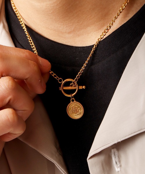 Ree&Mee（リーアンドミー）の「Ree＆Mee アンティーク コイン ネックレス（ネックレス・メンズ・ゴールド/シルバー・FREE）」の5枚目の写真