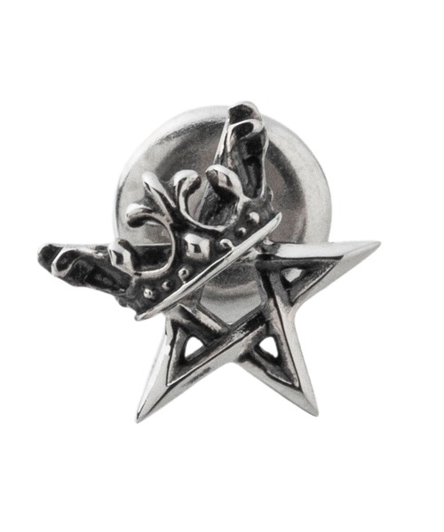 ARTEMIS KINGS（アルテミスキングス）の「Artemis Kings/王冠五芒星ﾋﾟｱｽ（ピアス（片耳用）・メンズ・シルバー・FREE）」の3枚目の写真