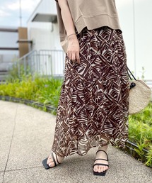 RIVE DROITE | モロッカンプリントティアードスカート(スカート)