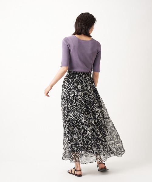 RIVE DROITE（リヴドロワ）の「モロッカンプリントティアードスカート（スカート・レディース・ブラウン/ブラック・FREE）」の10枚目の写真