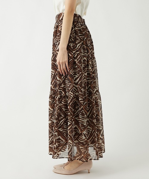RIVE DROITE（リヴドロワ）の「モロッカンプリントティアードスカート（スカート・レディース・ブラウン/ブラック・FREE）」の19枚目の写真