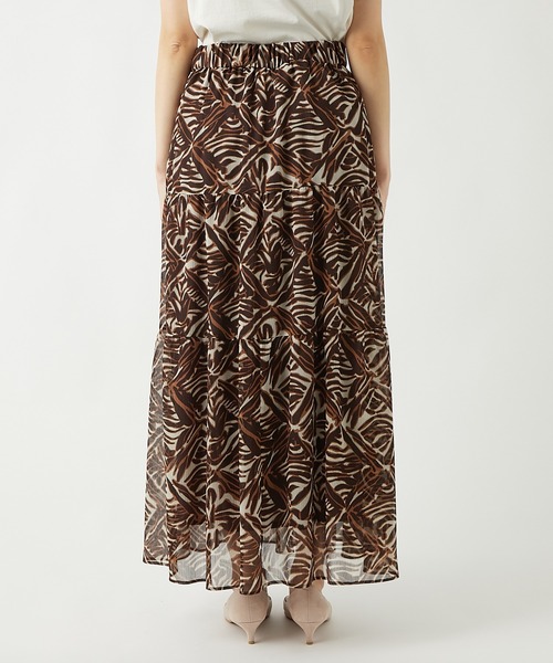 RIVE DROITE（リヴドロワ）の「モロッカンプリントティアードスカート（スカート・レディース・ブラウン/ブラック・FREE）」の20枚目の写真