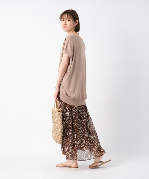 RIVE DROITE（リヴドロワ）の「モロッカンプリントティアードスカート（スカート・レディース・ブラウン/ブラック・FREE）」の16枚目の写真