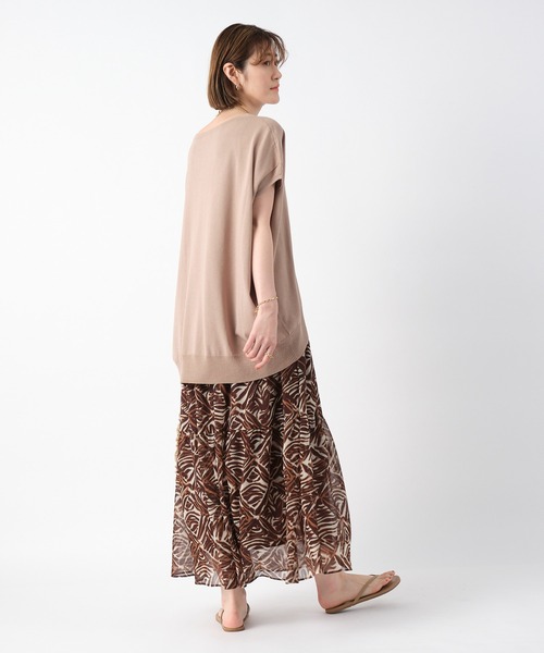 RIVE DROITE（リヴドロワ）の「モロッカンプリントティアードスカート（スカート・レディース・ブラウン/ブラック・FREE）」の17枚目の写真