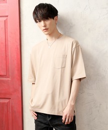 吸水速乾 ワイドシルエットUSAコットンクルーネック半袖Tシャツ
