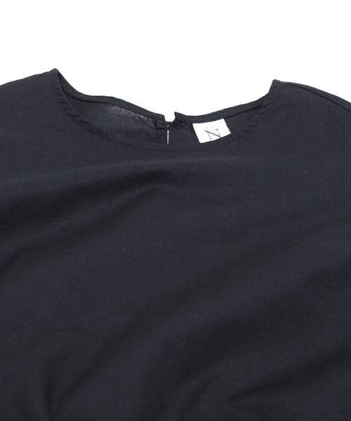 RNA-N（アールエヌエーエヌ）の「B2642 シャーリングスリーブリブブラウス（シャツ/ブラウス・レディース・ブラック/オフホワイト/オレンジ・MEDIUM）」の18枚目の写真