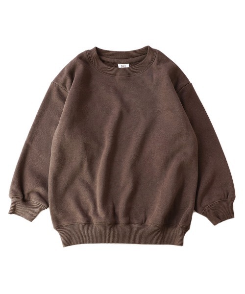 devirock（デビロック）の「【裏起毛】ビッグシルエット裏シャギートレーナー（スウェット・キッズ・ダークベージュ/ブルー系その他/ブラック/モカ/グレー系その他・150cm/120cm/110cm/160cm/140cm/100cm/130cm）」の12枚目の写真