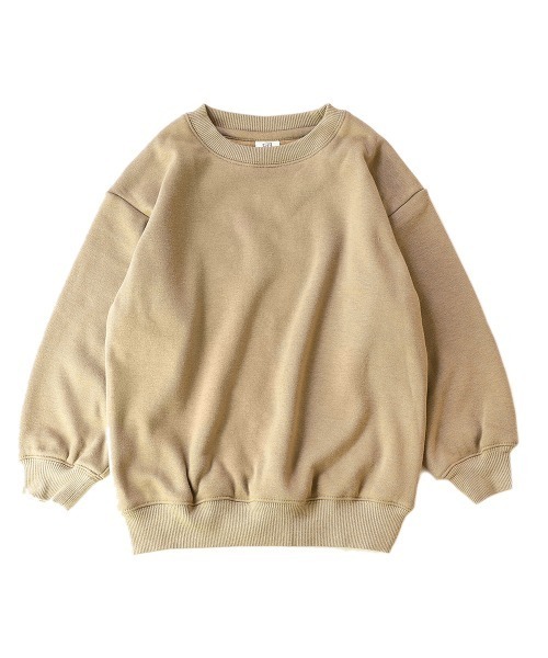 devirock（デビロック）の「【裏起毛】ビッグシルエット裏シャギートレーナー（スウェット・キッズ・ダークベージュ/ブルー系その他/ブラック/モカ/グレー系その他・150cm/120cm/110cm/160cm/140cm/100cm/130cm）」の13枚目の写真