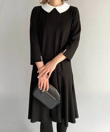 PICCIN | 袖パール刺繍衿カットワンピース(ワンピース)