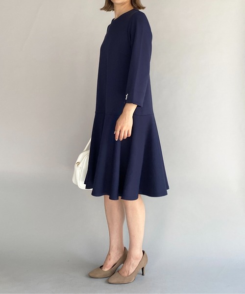 PICCIN（ピッチン）の「袖パール刺繍衿カットワンピース（ワンピース・レディース・ブラック/ネイビー・M）」の11枚目の写真