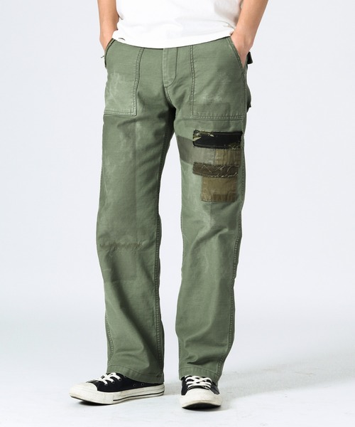 JAPAN BLUE JEANS(ジャパンブルージーンズ)の「モダンミリタリーベイカーパンツ / アーミーバックサテン硫化染め(その他パンツ・メンズ・オリーブドラブ・34inch/28inch/30inch/32inch)」の1枚目の写真