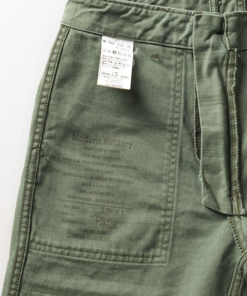 JAPAN BLUE JEANS(ジャパンブルージーンズ)の「モダンミリタリーベイカーパンツ / アーミーバックサテン硫化染め(その他パンツ・メンズ・オリーブドラブ・34inch/28inch/30inch/32inch)」の10枚目の写真
