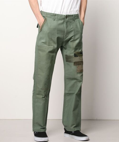 JAPAN BLUE JEANS(ジャパンブルージーンズ)の「モダンミリタリーベイカーパンツ / アーミーバックサテン硫化染め(その他パンツ・メンズ・オリーブドラブ・34inch/28inch/30inch/32inch)」の14枚目の写真