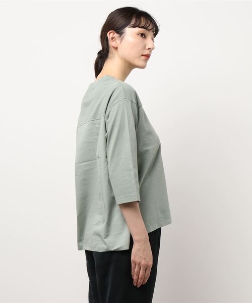 ONIGIRI（オニギリ）の「ポケットＴシャツ（Tシャツ/カットソー・レディース・チャコール/カーキ/ホワイト・FREE）」の17枚目の写真