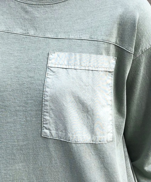 ONIGIRI（オニギリ）の「ポケットＴシャツ（Tシャツ/カットソー・レディース・チャコール/カーキ/ホワイト・FREE）」の14枚目の写真