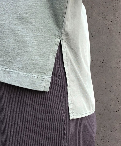 ONIGIRI（オニギリ）の「ポケットＴシャツ（Tシャツ/カットソー・レディース・チャコール/カーキ/ホワイト・FREE）」の15枚目の写真