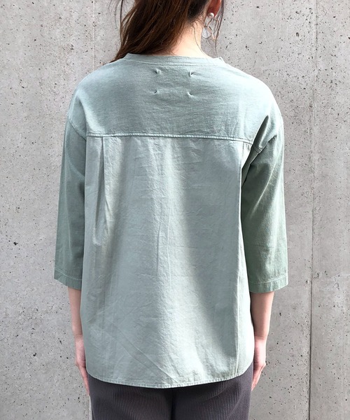 ONIGIRI（オニギリ）の「ポケットＴシャツ（Tシャツ/カットソー・レディース・チャコール/カーキ/ホワイト・FREE）」の11枚目の写真