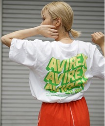 AVIREX | 【直営店限定】ウェーブロゴTシャツ/ WAVE LOGO T-SHIRT(Tシャツ/カットソー)