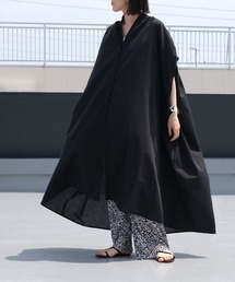 ＡＮＤＪ | オーバーサイズバンドカラーギャザーワンピース(ワンピース)