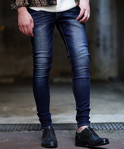 RATTLE TRAP（ラトルトラップ）の「【ハイパーストレッチ】裏起毛デニムパンツ（デニムパンツ・メンズ・ネイビー/ブルー・LL/S/M/L）」の6枚目の写真