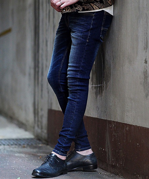 RATTLE TRAP（ラトルトラップ）の「【ハイパーストレッチ】裏起毛デニムパンツ（デニムパンツ・メンズ・ネイビー/ブルー・LL/S/M/L）」の7枚目の写真