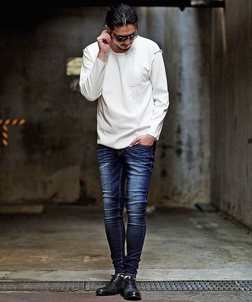 RATTLE TRAP（ラトルトラップ）の「【ハイパーストレッチ】裏起毛デニムパンツ（デニムパンツ・メンズ・ネイビー/ブルー・LL/S/M/L）」の9枚目の写真