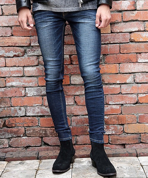 RATTLE TRAP（ラトルトラップ）の「【ハイパーストレッチ】裏起毛デニムパンツ（デニムパンツ・メンズ・ネイビー/ブルー・LL/S/M/L）」の15枚目の写真