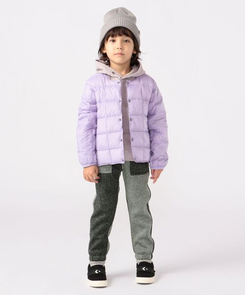 TAION（タイオン）の「【WEB限定】TAION:キッズ ダウン ジャケット(100～140cm)（ダウンベスト・キッズ・ブラック/オリーブ/ベージュ/オレンジ/ライトブルー/ネイビー/ラベンダー・100/110/130/140/120）」の19枚目の写真