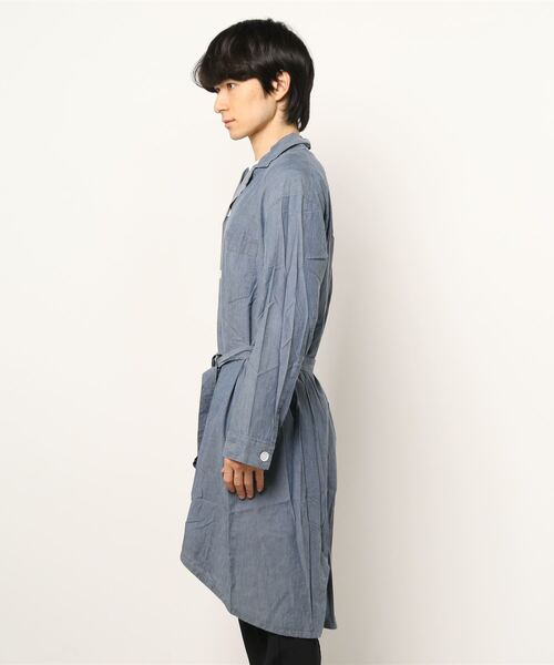 SUNNY  SPORTS（サニースポーツ）の「SUNNY SPORTS/サニースポーツ PAJAMA COAT USED（ステンカラーコート・メンズ・グレー・MEDIUM/LARGE）」の2枚目の写真