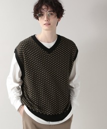 RAGEBLUE | ジャガードニットベスト/214795(ベスト)